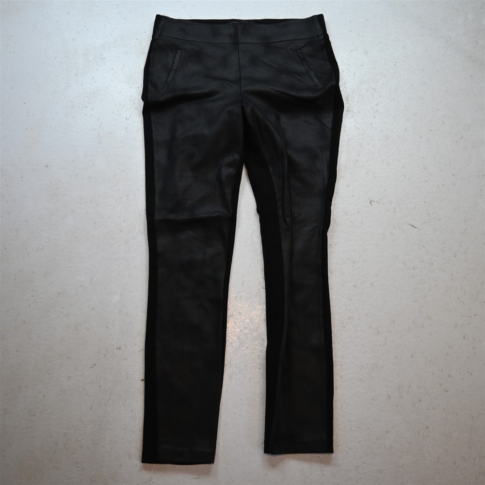 Diane Gilman S Black Snakeskin Coated Pull On Legging Dress Womens Pants